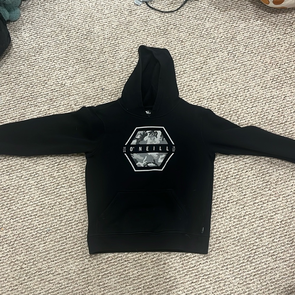 black hoodie